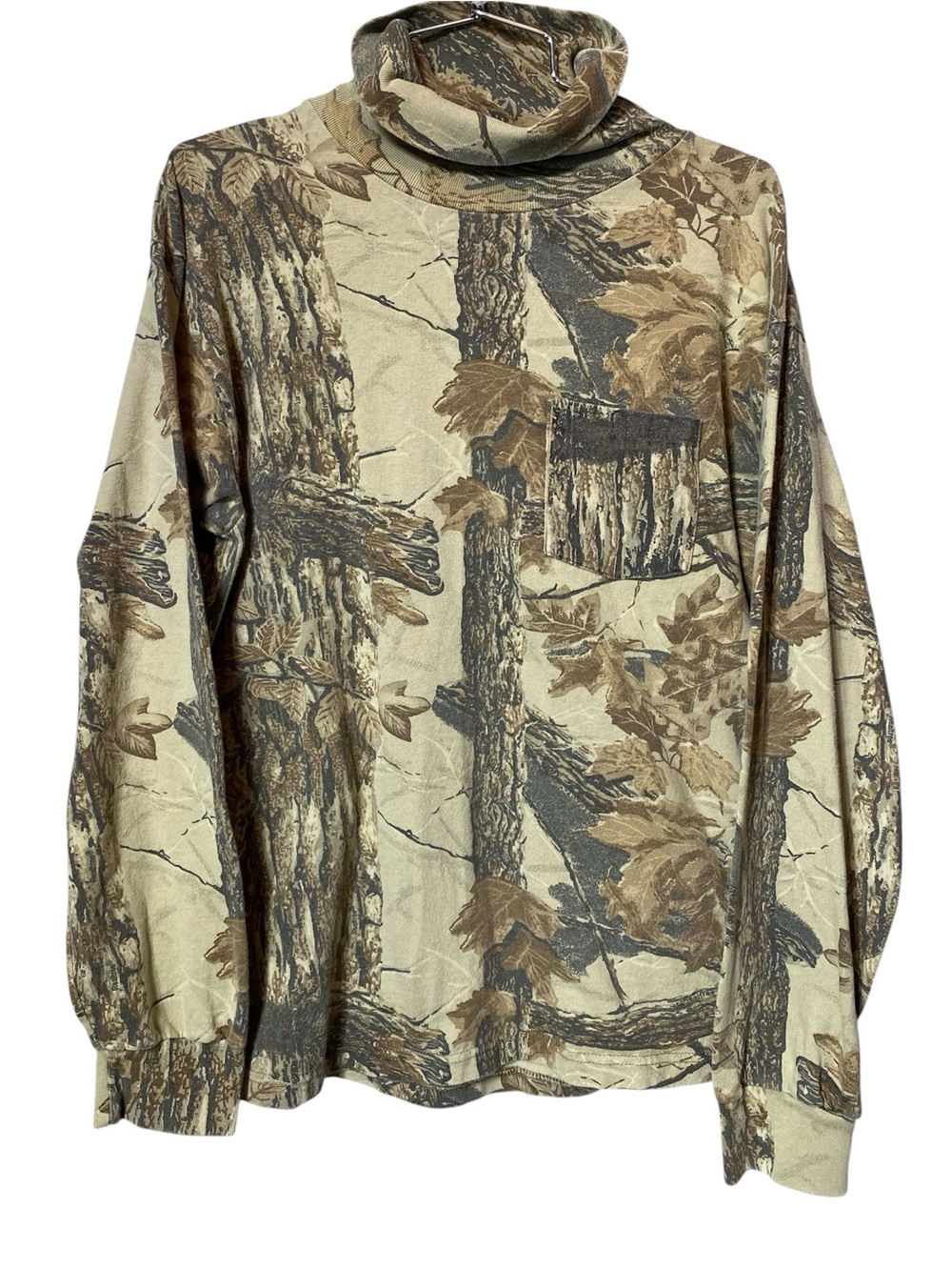 Vintage Camo Turtleneck Shirt Long sleeve